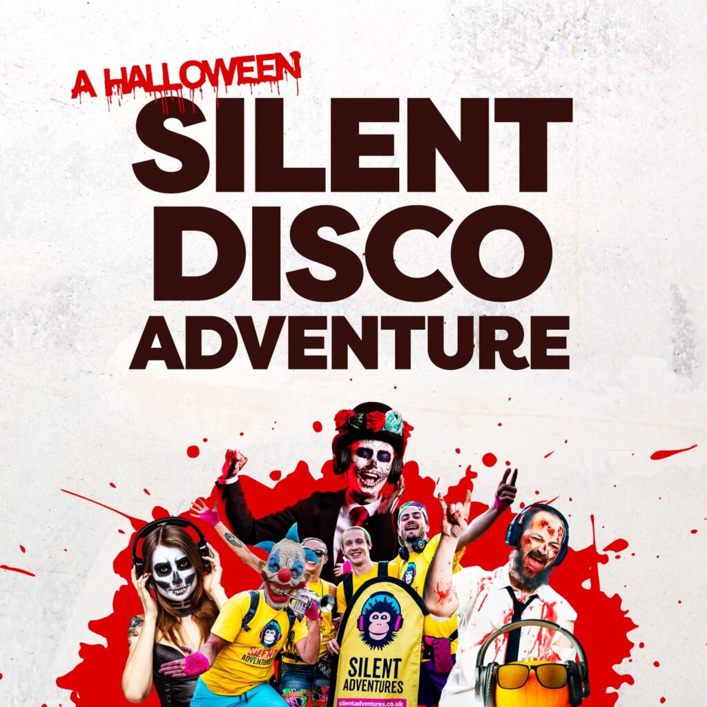 Halloween silent disco walking tour